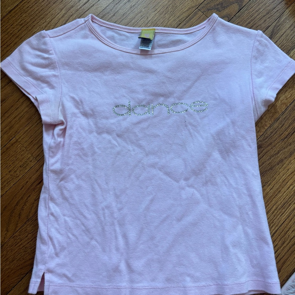 Y2k rhinestone baby tee